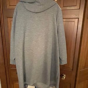 TH so cozy hooded shirt dress